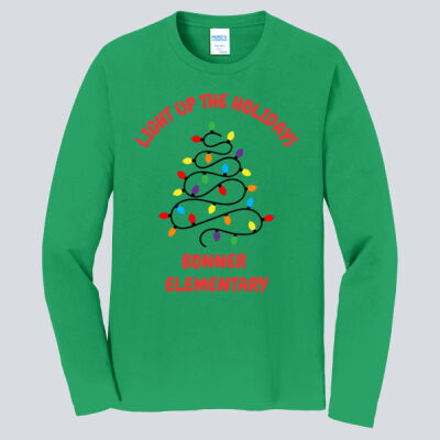 Adult Long Sleeve Shirt - Winter Holidays - Light Up - Red Thumbnail