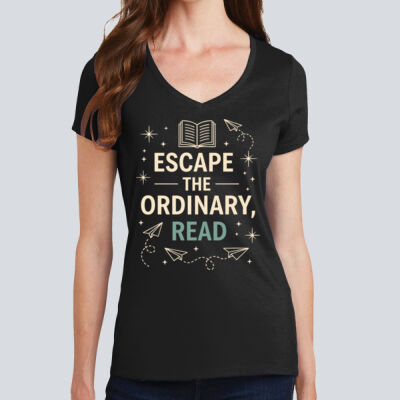 Women's V Neck Tee - Escape the Ordinary Thumbnail